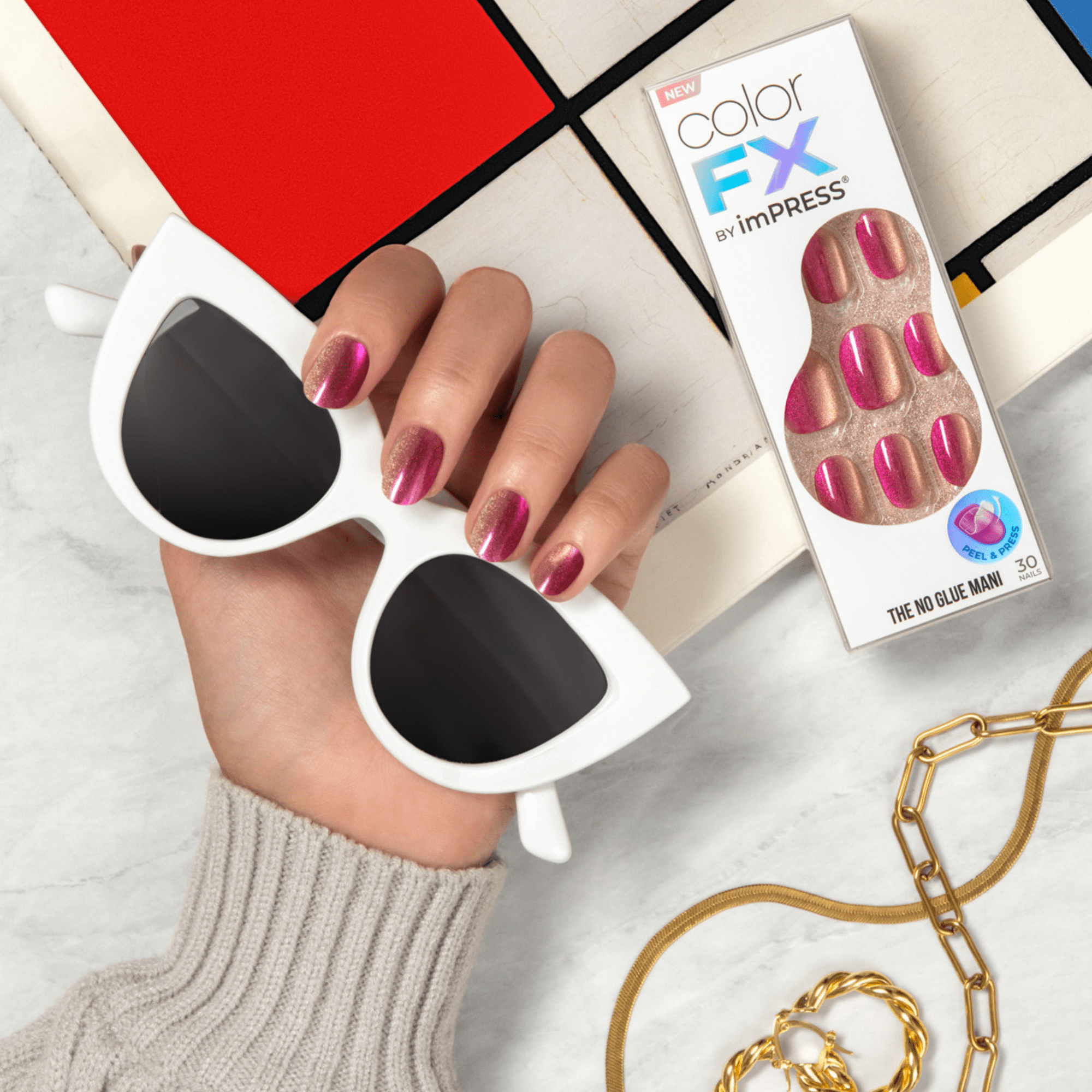 Simple style Press On Nails - Walk Out