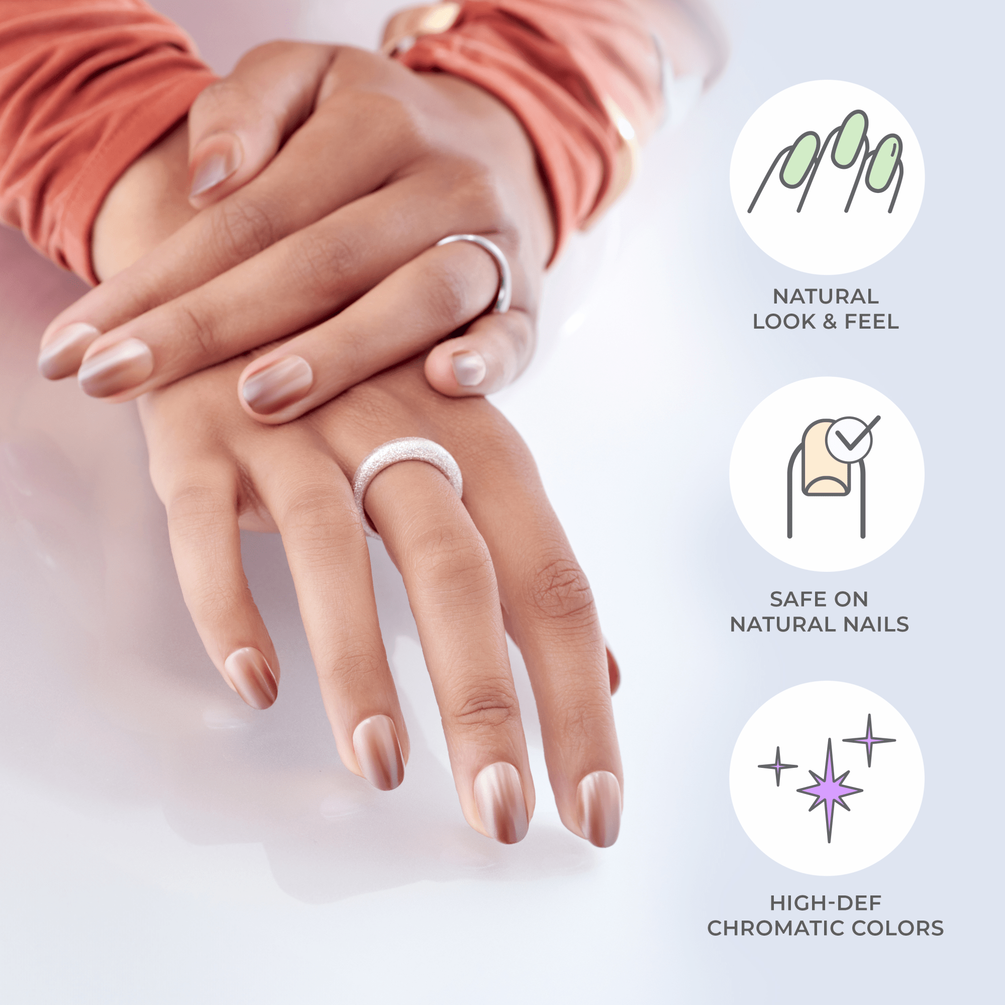 Simple style Simple style Press On Nails - Blissful Radiance