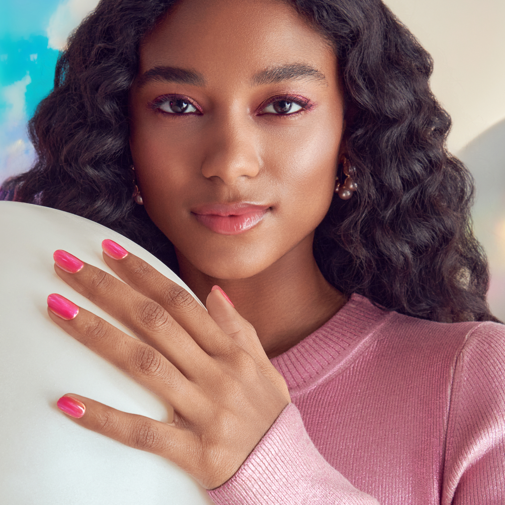 Simple style Press On Nails - Floating