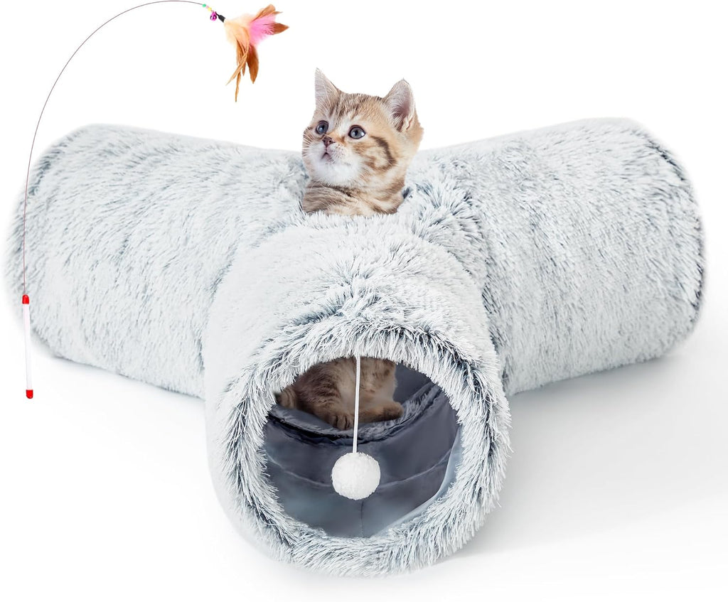 Pet Cat Tunnel Tube Toys 3 Way Collapsible