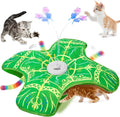 Interactive Cat Toys for Indoor Cats,[Newly Upgraded] Rechargeable Touch Activated Hide and Seek Kitten Toys for Bored Indoor Adult Cats with Fluttering (Blue)