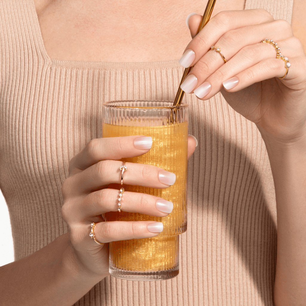 Simple style Press On Nails - Connection