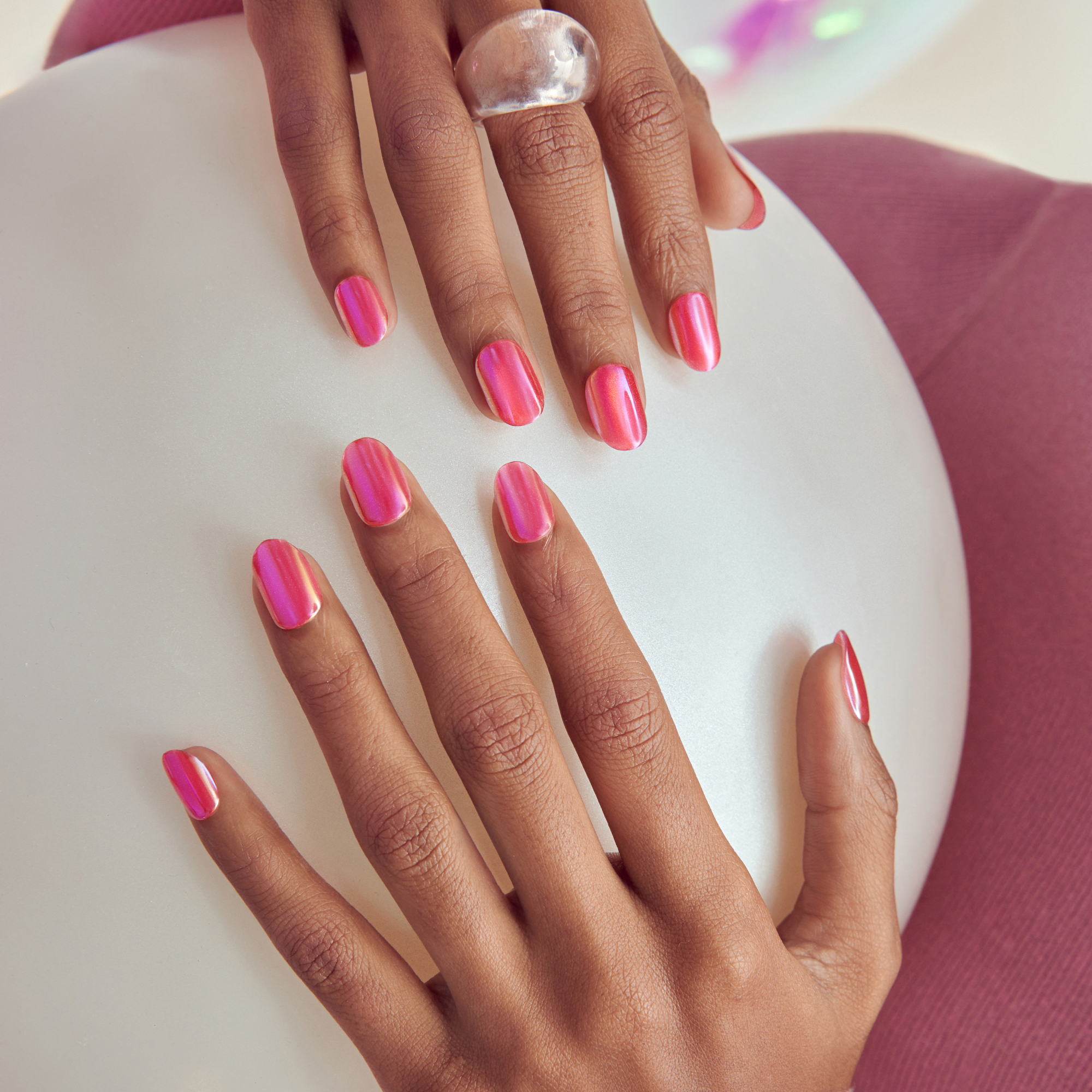 Simple style Press On Nails - Floating
