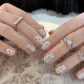 Polka dot handmade wearable nail stickers