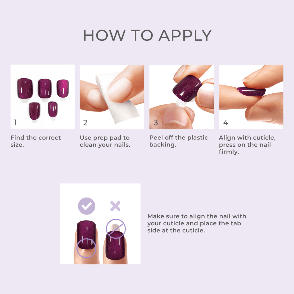 Simple style Press On Nails - Connection