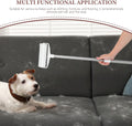 Large reusable lint roller with an extendable long handle