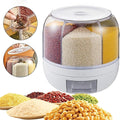Rotary compartment grain container