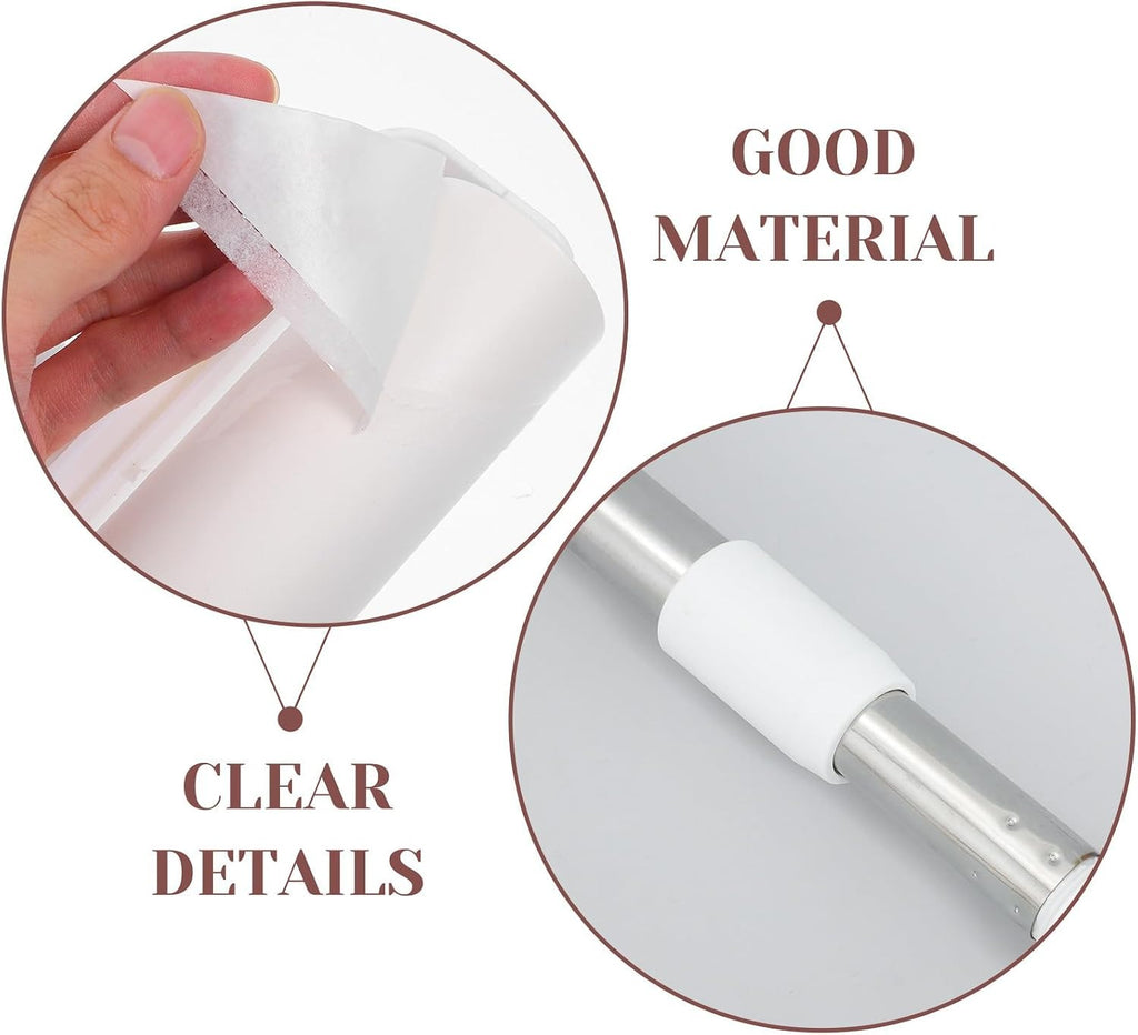 Large reusable lint roller with an extendable long handle